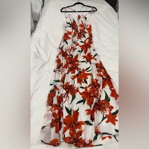 Hawaiian ruffle slit maxi dress- brand new with tags- gorgeous for vacation ♥️